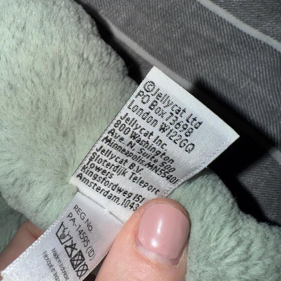 Jellycat retired Fossilly Brontosaurus Dinosaur Dino Green Plush Stuffed Animal - Picture 3 of 7